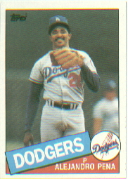 1985 Topps Baseball Cards      110     Alejandro Pena